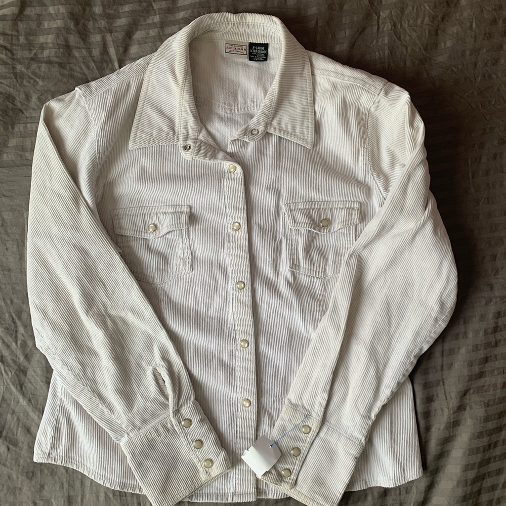 Corduroy Jean Jacket w/ Buttons (Women’s Small)